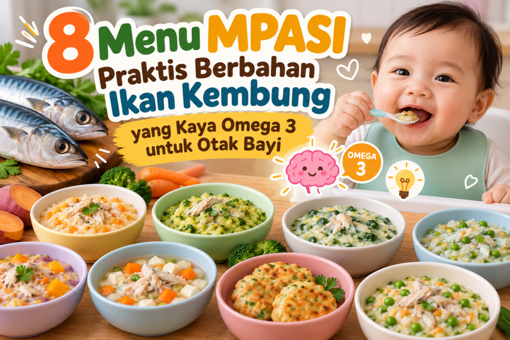 8 Menu MPASI Praktis Berbahan Ikan Kembung yang Kaya Omega 3 untuk Otak Bayi