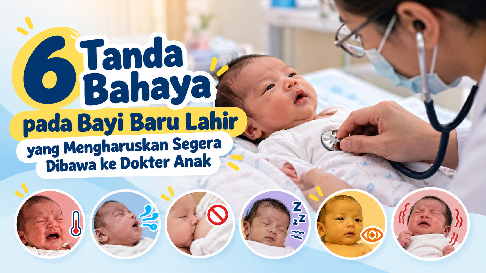 6 Tanda Bahaya pada Bayi Baru Lahir yang Mengharuskan Segera Dibawa ke Dokter Anak